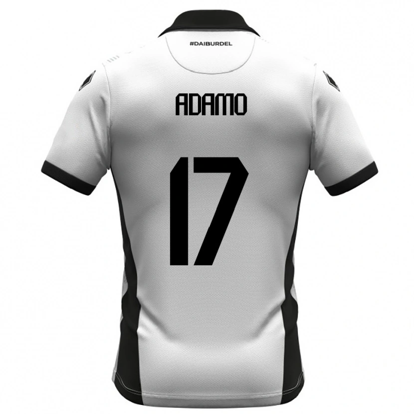 Danxen Kinder Emanuele Adamo #17 Weiß Schwarz Orange Heimtrikot Trikot 2025/26 T-Shirt Österreich