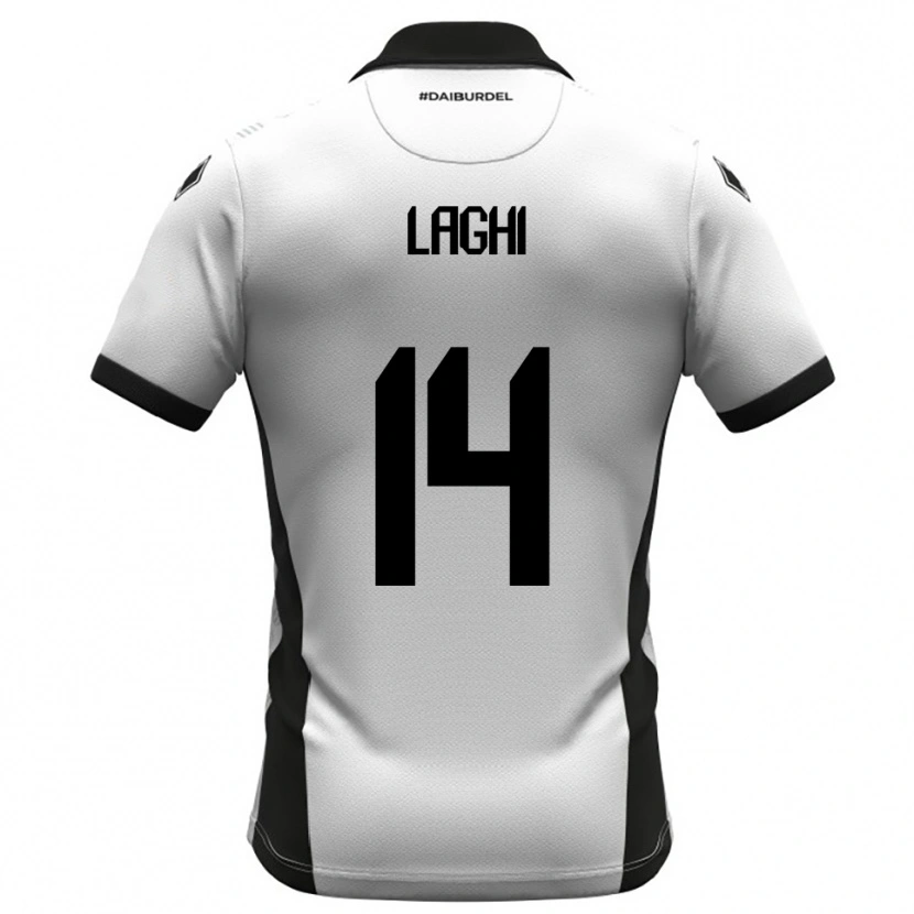 Danxen Kinder Riccardo Laghi #14 Weiß Schwarz Orange Heimtrikot Trikot 2025/26 T-Shirt Österreich