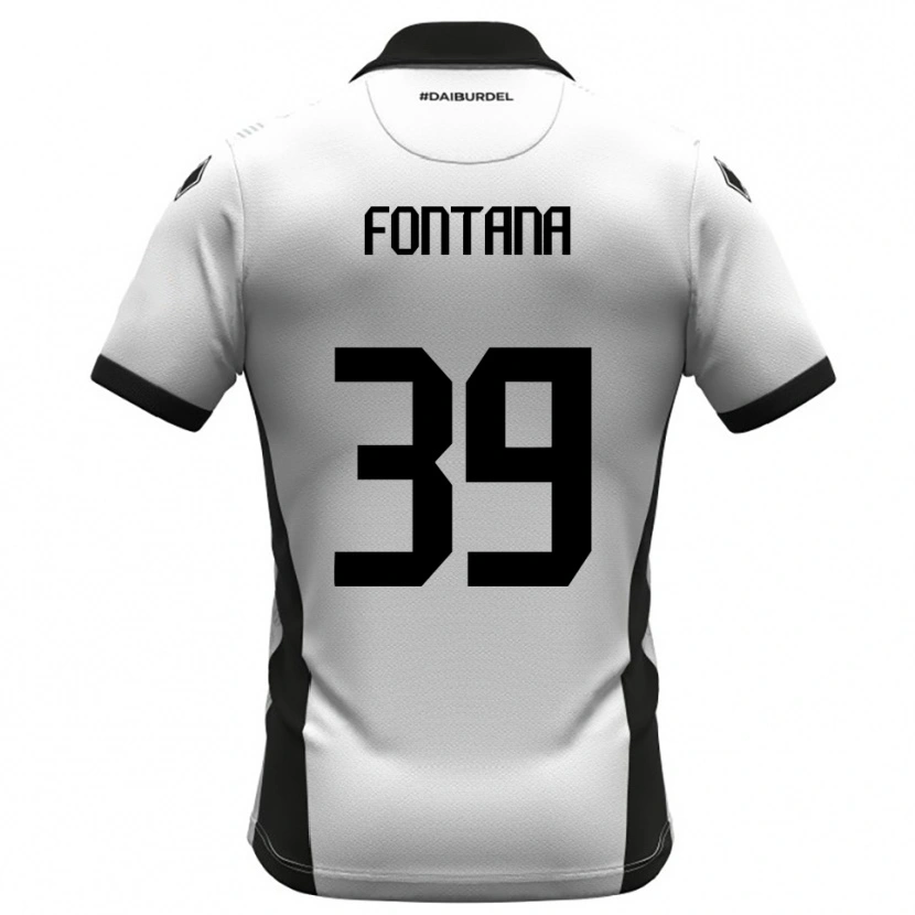 Danxen Kinder Niccolò Fontana #39 Weiß Schwarz Orange Heimtrikot Trikot 2025/26 T-Shirt Österreich