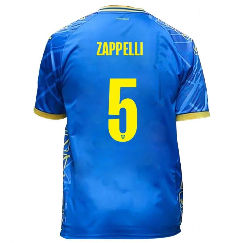 Danxen Kinder Bernardo Zappelli #5 Himmelblau Gelb Heimtrikot Trikot 2025/26 T-Shirt Österreich