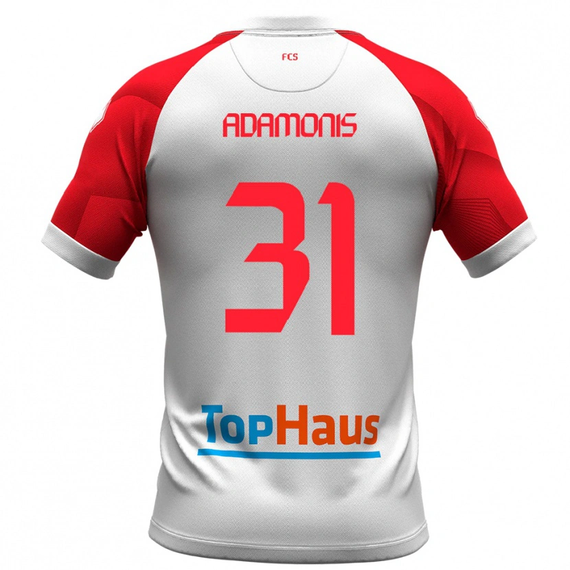 Danxen Kinder Marius Adamonis #31 Weiß Rot Heimtrikot Trikot 2025/26 T-Shirt Österreich