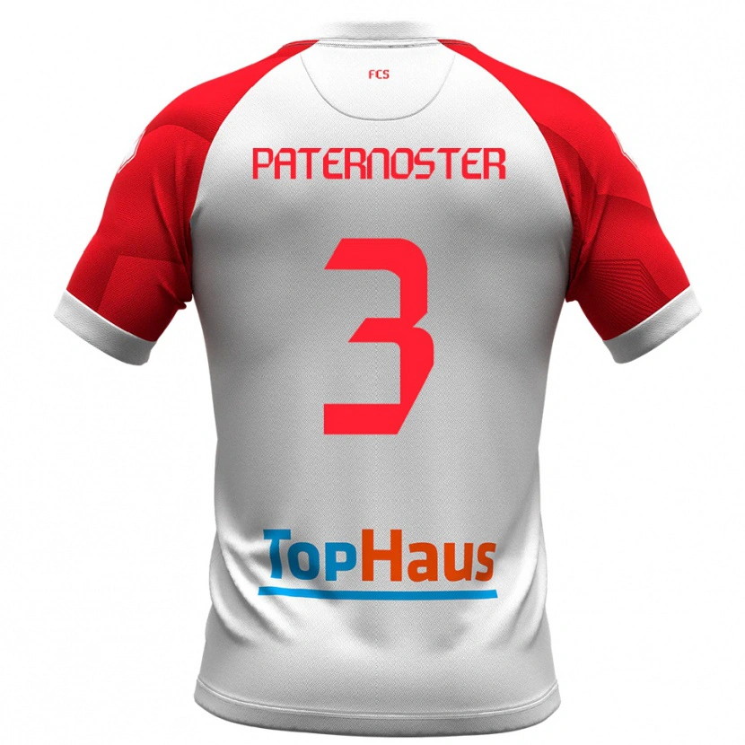 Danxen Kinder Ivan Paternoster #3 Weiß Rot Heimtrikot Trikot 2025/26 T-Shirt Österreich