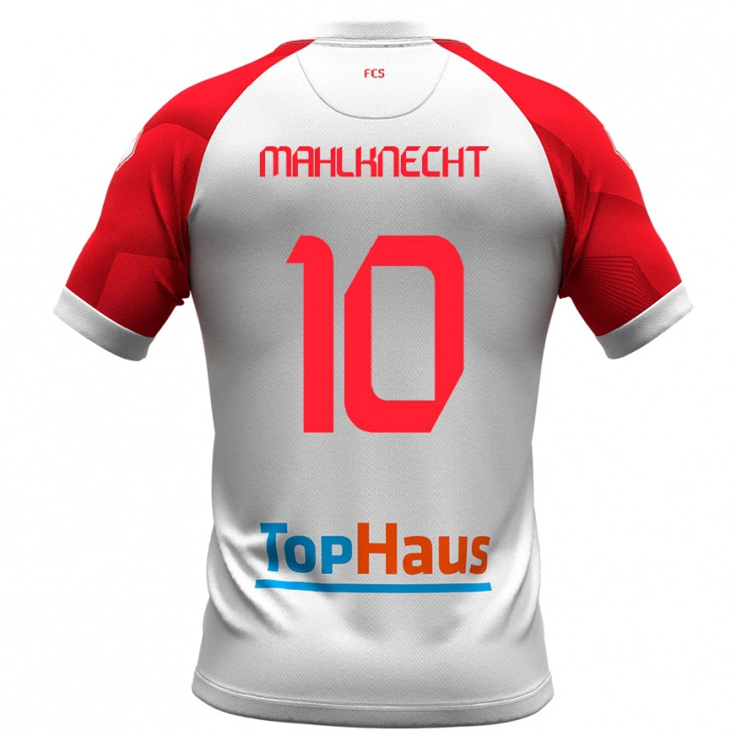 Danxen Kinder Felix Mahlknecht #10 Weiß Rot Heimtrikot Trikot 2025/26 T-Shirt Österreich