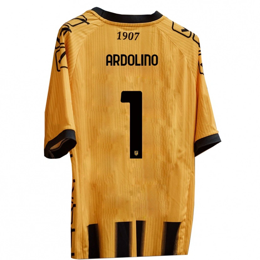Danxen Kinder Antonio Ardolino #1 Gelb Schwarz Heimtrikot Trikot 2025/26 T-Shirt Österreich