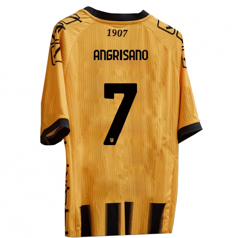 Danxen Kinder Cosimo Angrisano #7 Gelb Schwarz Heimtrikot Trikot 2025/26 T-Shirt Österreich