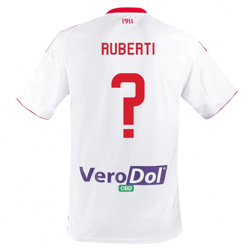 Danxen Kinder Niccolò Ruberti #0 Weiß Rot Heimtrikot Trikot 2025/26 T-Shirt Österreich