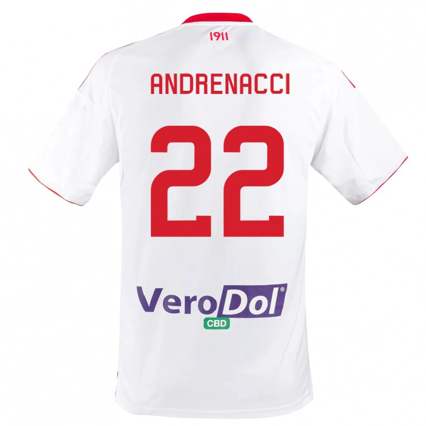Danxen Kinder Lorenzo Andrenacci #22 Weiß Rot Heimtrikot Trikot 2025/26 T-Shirt Österreich
