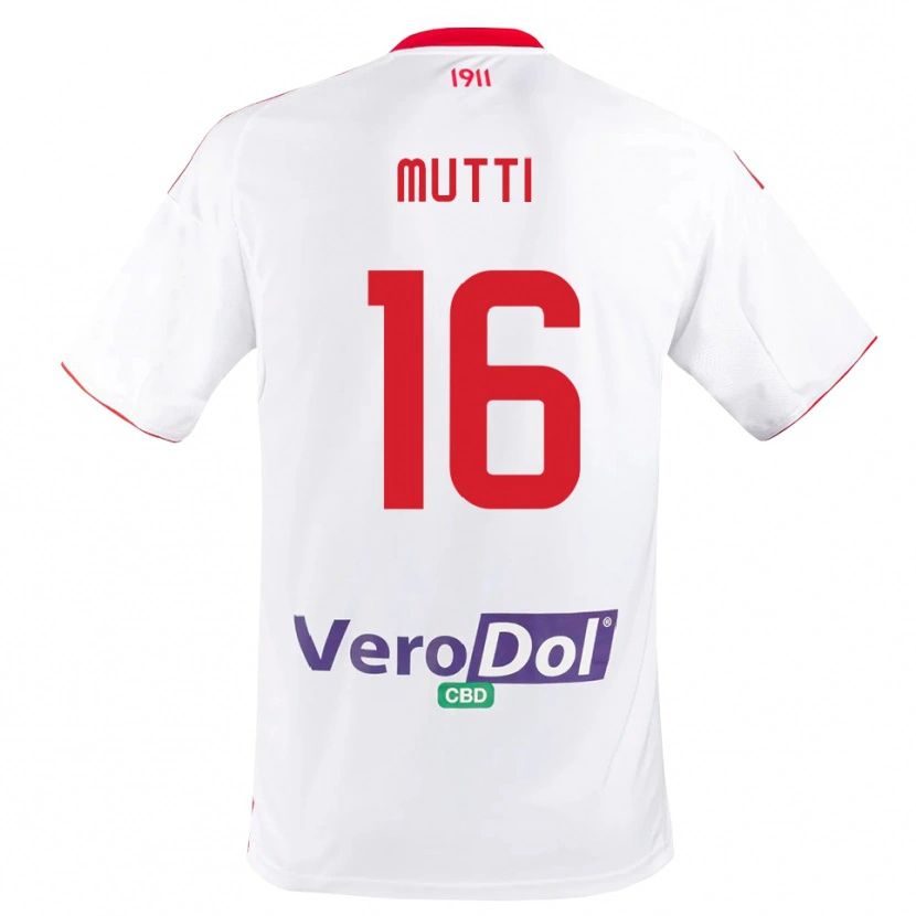 Danxen Kinder Matteo Mutti #16 Weiß Rot Heimtrikot Trikot 2025/26 T-Shirt Österreich