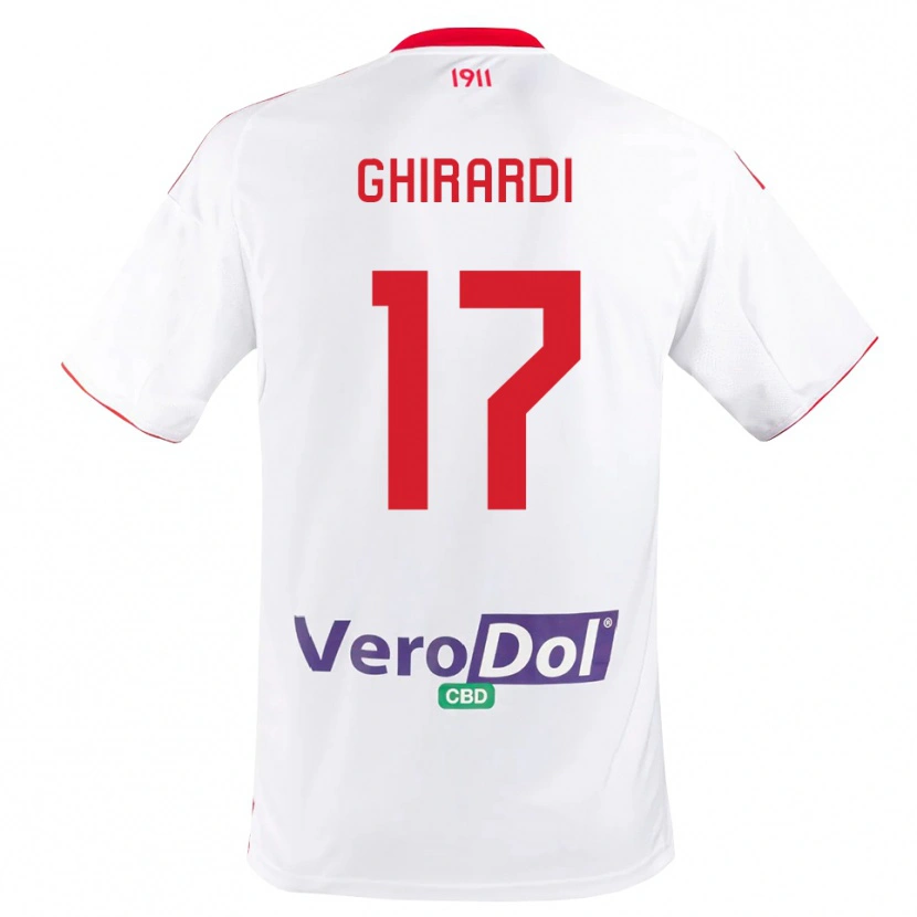Danxen Kinder Andrea Ghirardi #17 Weiß Rot Heimtrikot Trikot 2025/26 T-Shirt Österreich
