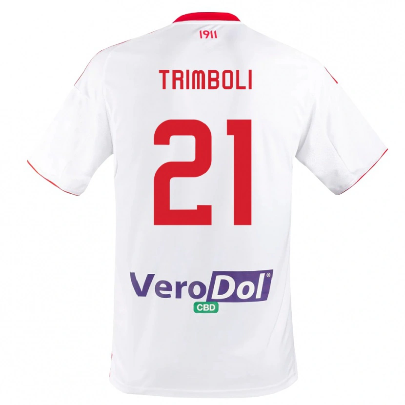 Danxen Kinder Simone Trimboli #21 Weiß Rot Heimtrikot Trikot 2025/26 T-Shirt Österreich