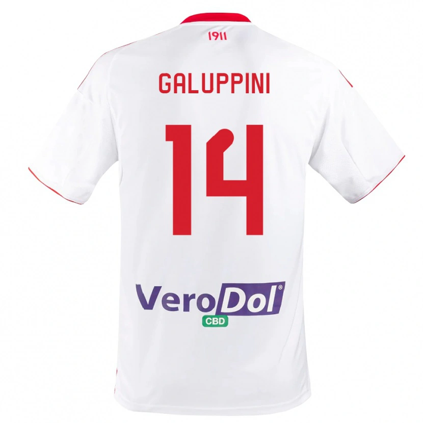 Danxen Kinder Francesco Galuppini #14 Weiß Rot Heimtrikot Trikot 2025/26 T-Shirt Österreich