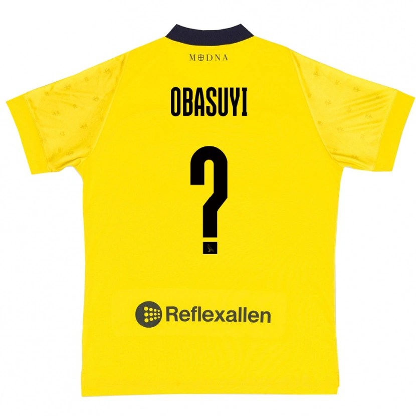 Danxen Kinder Freedom Obasuyi #0 Gelb Marineblau Heimtrikot Trikot 2025/26 T-Shirt Österreich