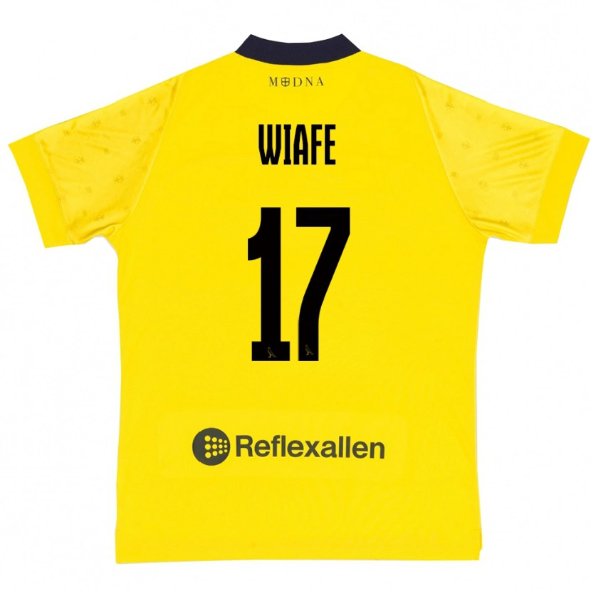 Danxen Kinder Samuel Wiafe #17 Gelb Marineblau Heimtrikot Trikot 2025/26 T-Shirt Österreich