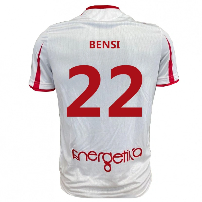 Danxen Kinder Nicolò Bensi #22 Weiß Rot Heimtrikot Trikot 2025/26 T-Shirt Österreich