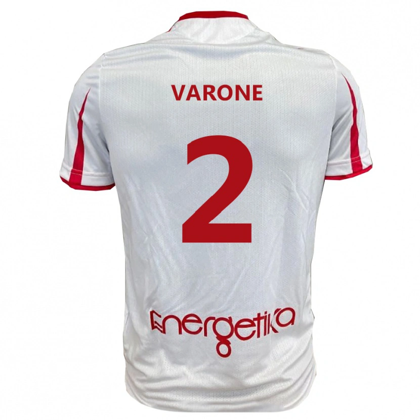Danxen Kinder Francesco Varone #2 Weiß Rot Heimtrikot Trikot 2025/26 T-Shirt Österreich