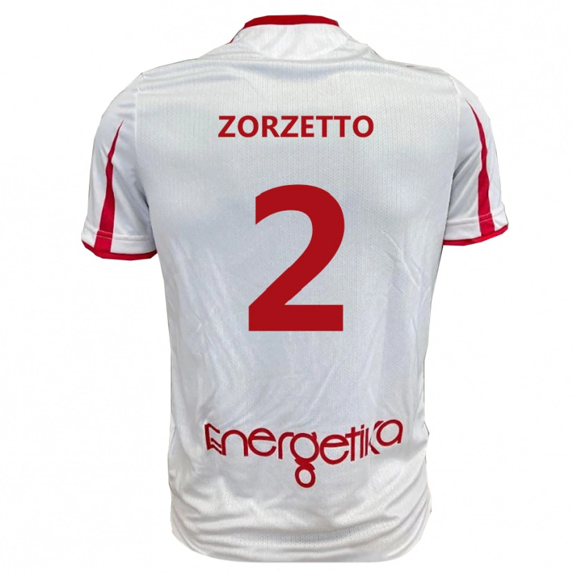 Danxen Kinder Marco Zorzetto #2 Weiß Rot Heimtrikot Trikot 2025/26 T-Shirt Österreich