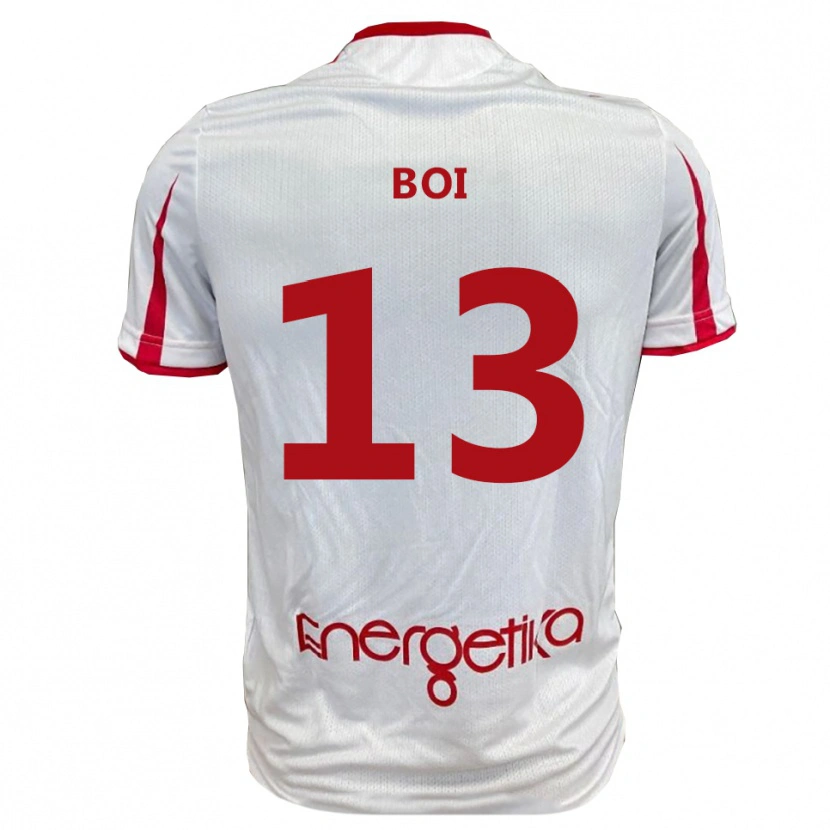 Danxen Kinder Alessandro Boi #13 Weiß Rot Heimtrikot Trikot 2025/26 T-Shirt Österreich