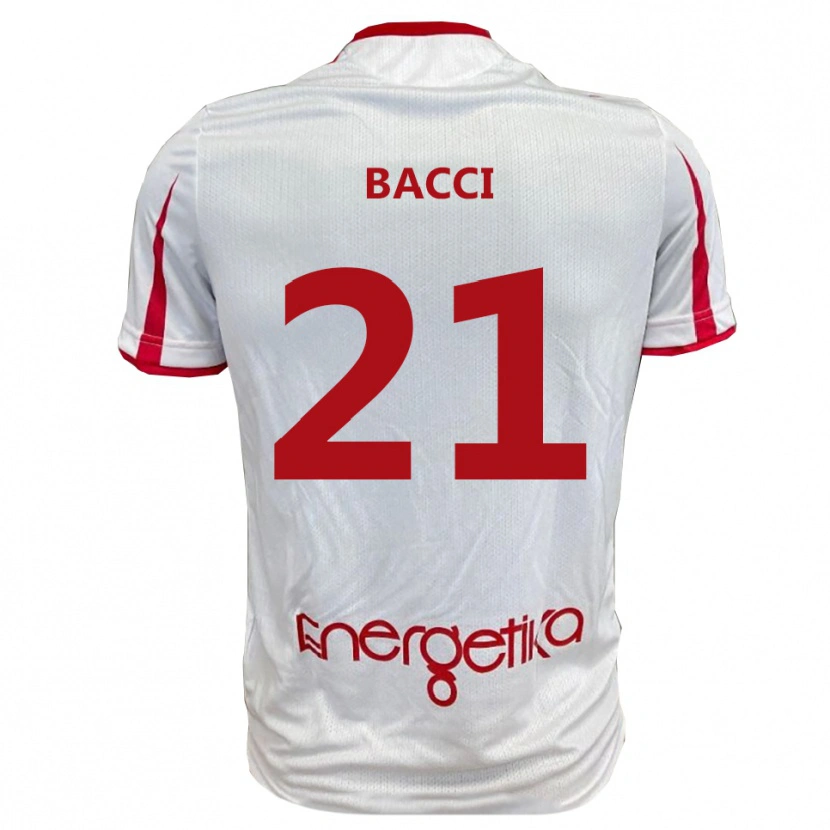 Danxen Kinder Jacopo Bacci #21 Weiß Rot Heimtrikot Trikot 2025/26 T-Shirt Österreich