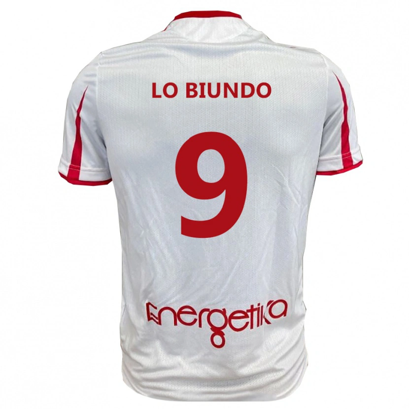 Danxen Kinder Emiliano Lo Biundo #9 Weiß Rot Heimtrikot Trikot 2025/26 T-Shirt Österreich