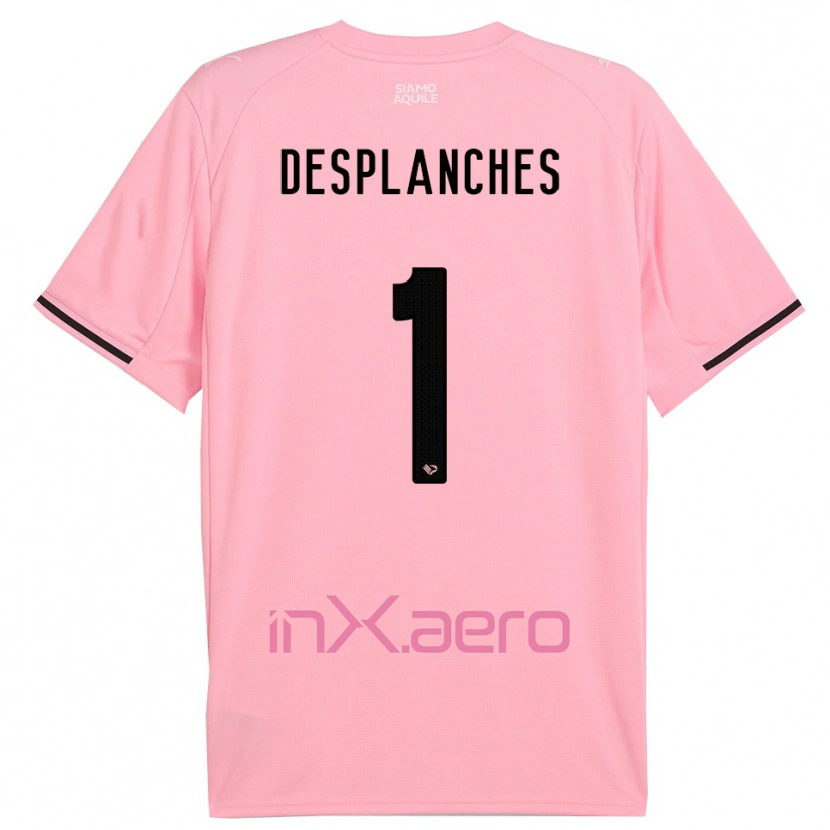 Danxen Kinder Sebastiano Desplanches #1 Pink Schwarz Heimtrikot Trikot 2025/26 T-Shirt Österreich