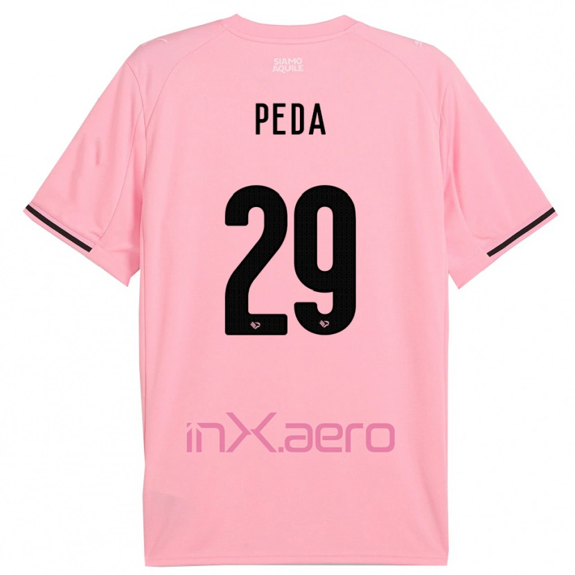 Danxen Kinder Patryk Peda #29 Pink Schwarz Heimtrikot Trikot 2025/26 T-Shirt Österreich