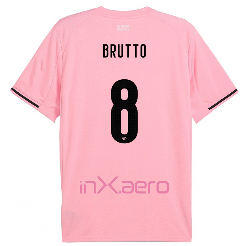 Danxen Kinder Valerio Brutto #8 Pink Schwarz Heimtrikot Trikot 2025/26 T-Shirt Österreich