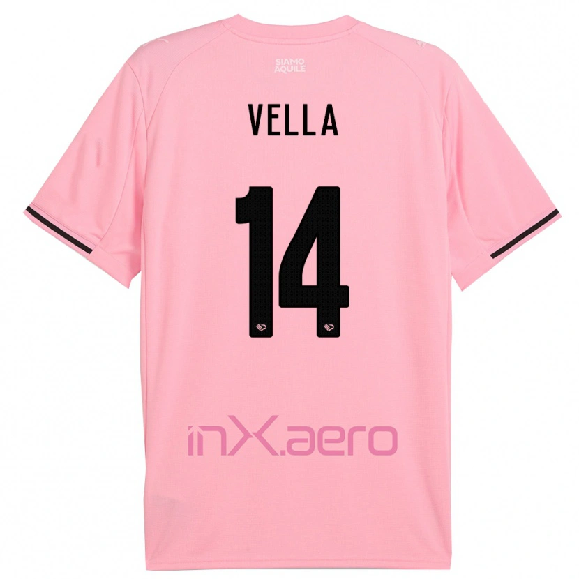 Danxen Kinder Andreas Vella #14 Pink Schwarz Heimtrikot Trikot 2025/26 T-Shirt Österreich