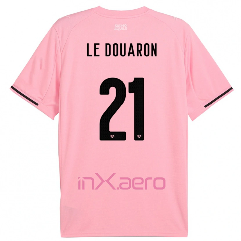 Danxen Kinder Jérémy Le Douaron #21 Pink Schwarz Heimtrikot Trikot 2025/26 T-Shirt Österreich