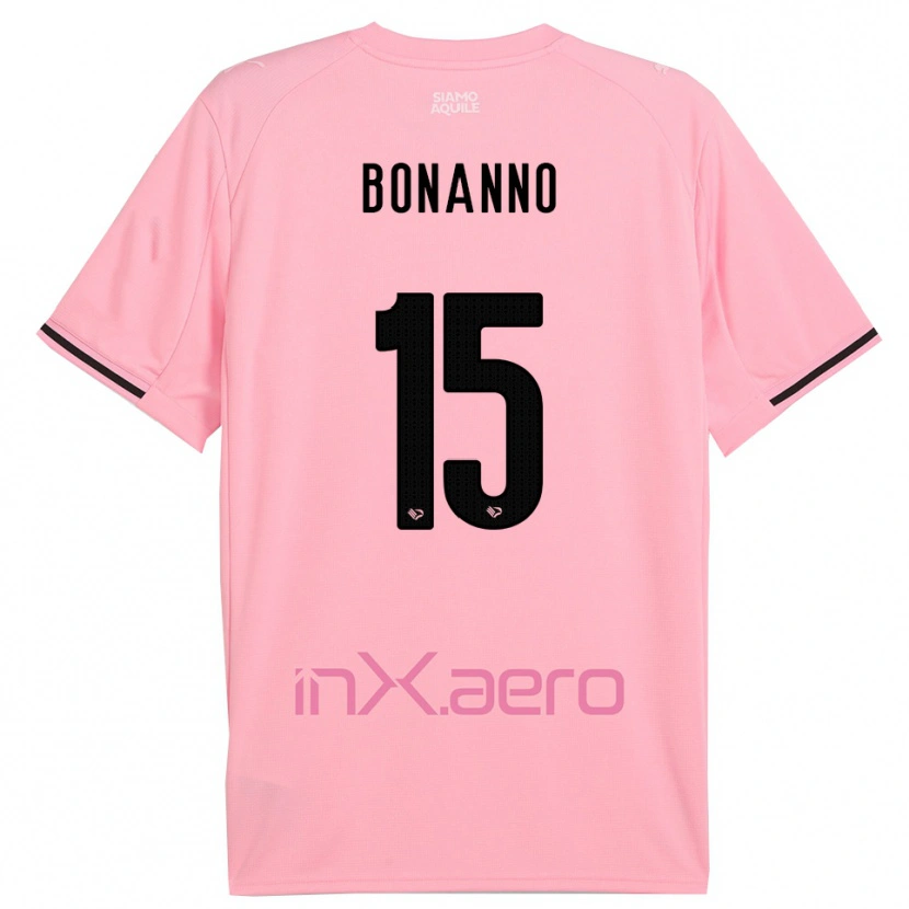 Danxen Kinder Simone Bonanno #15 Pink Schwarz Heimtrikot Trikot 2025/26 T-Shirt Österreich