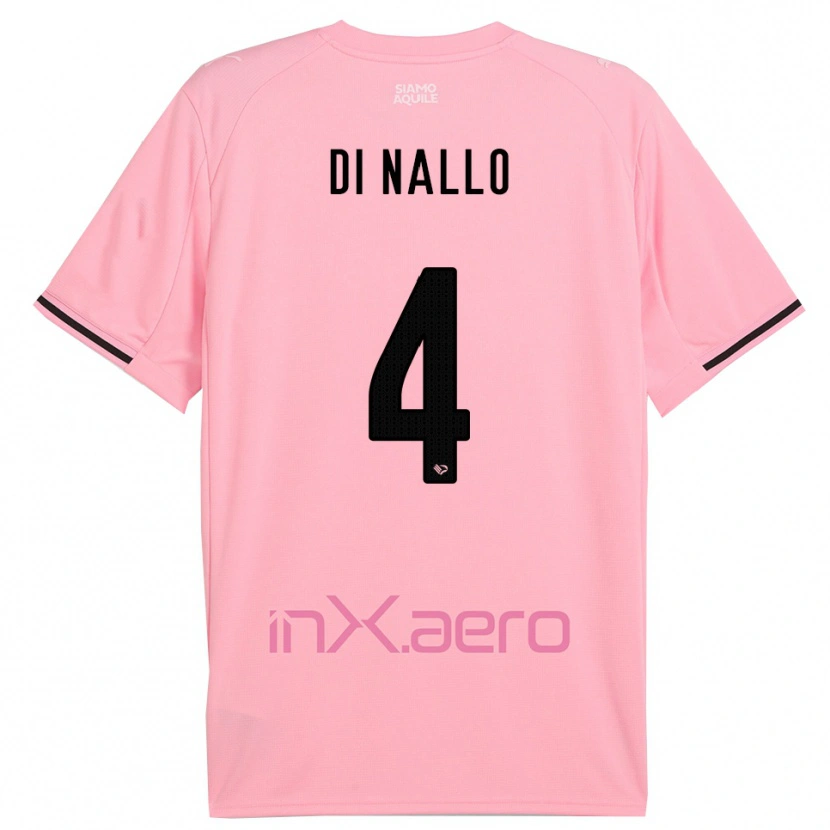 Danxen Kinder Federico Di Nallo #4 Pink Schwarz Heimtrikot Trikot 2025/26 T-Shirt Österreich