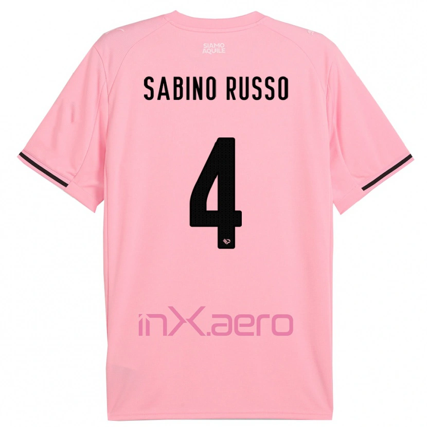 Danxen Kinder Alessandro Sabino Russo #4 Pink Schwarz Heimtrikot Trikot 2025/26 T-Shirt Österreich