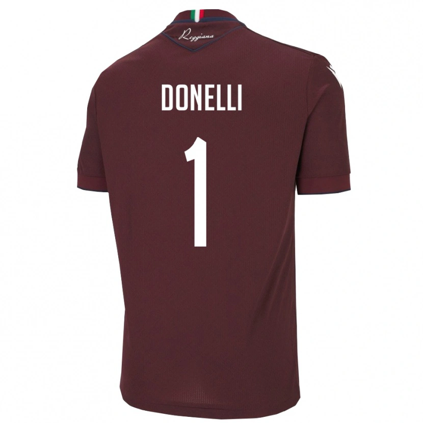 Danxen Kinder Matteo Donelli #1 Burgund Weiß Heimtrikot Trikot 2025/26 T-Shirt Österreich