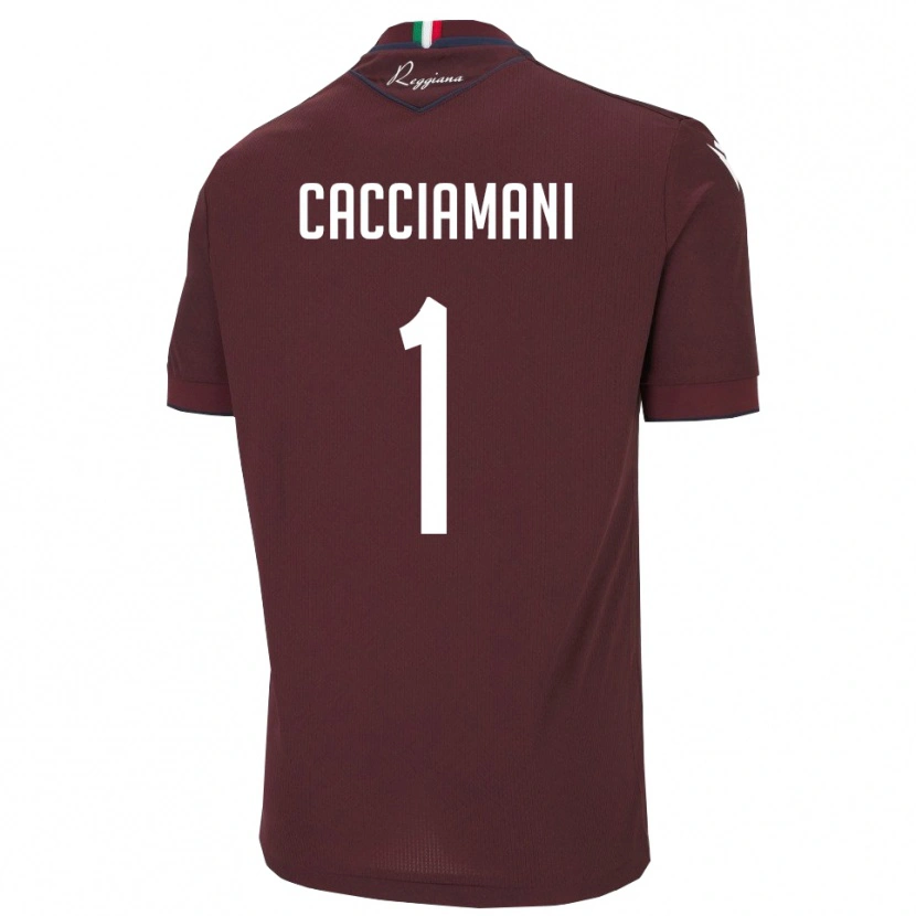 Danxen Kinder Niccolò Cacciamani #1 Burgund Weiß Heimtrikot Trikot 2025/26 T-Shirt Österreich
