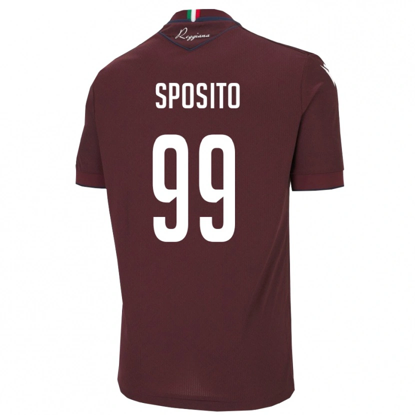 Danxen Kinder Alex Sposito #99 Burgund Weiß Heimtrikot Trikot 2025/26 T-Shirt Österreich