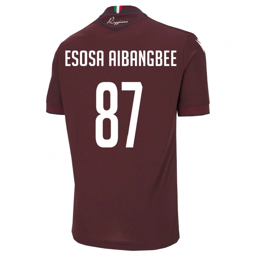 Danxen Kinder Simon Esosa Aibangbee #87 Burgund Weiß Heimtrikot Trikot 2025/26 T-Shirt Österreich