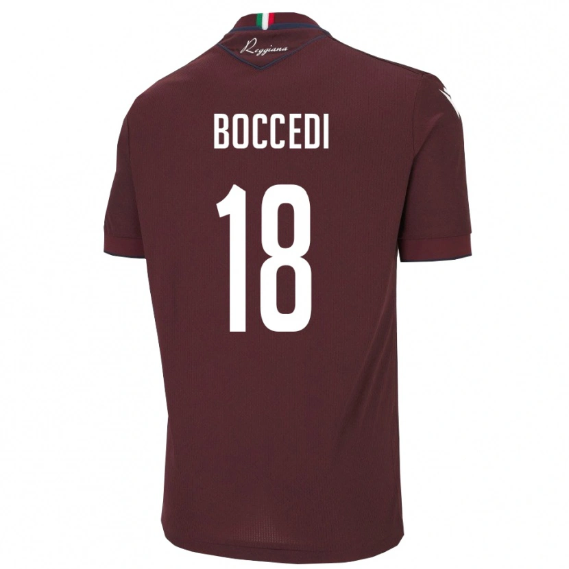 Danxen Kinder Alessandro Boccedi #18 Burgund Weiß Heimtrikot Trikot 2025/26 T-Shirt Österreich