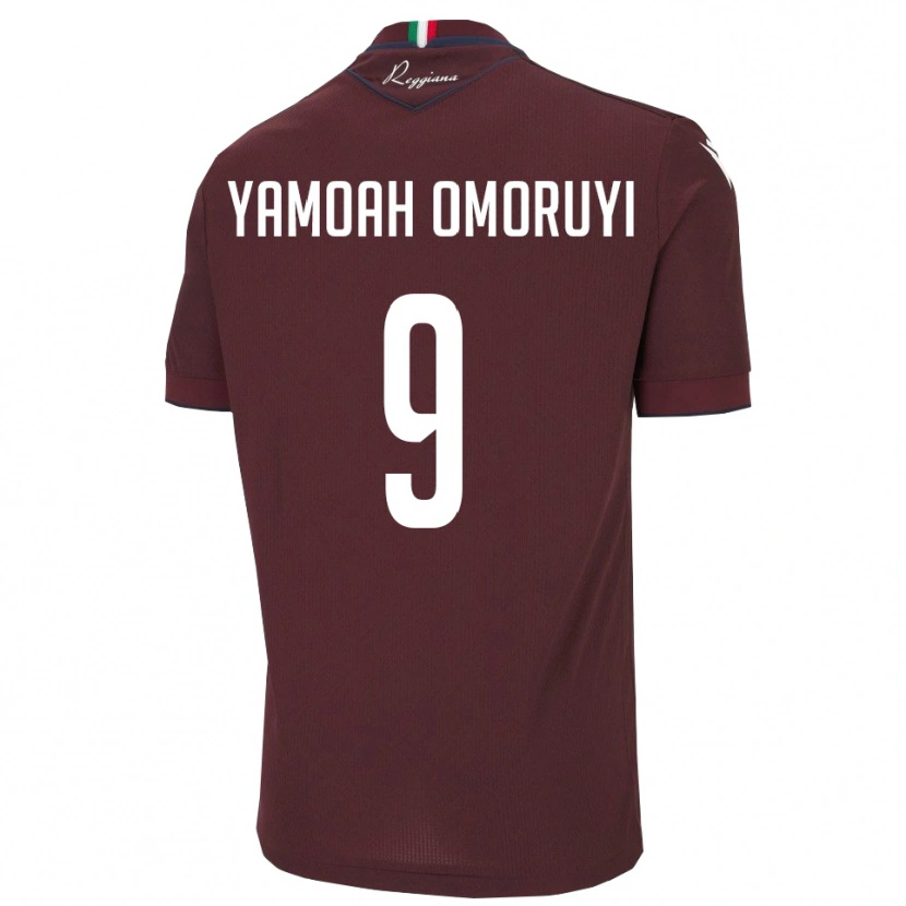 Danxen Kinder Jeremiah Yamoah Omoruyi #9 Burgund Weiß Heimtrikot Trikot 2025/26 T-Shirt Österreich