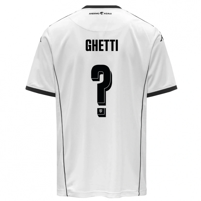Danxen Kinder Davide Ghetti #0 Weiß Schwarz Heimtrikot Trikot 2025/26 T-Shirt Österreich