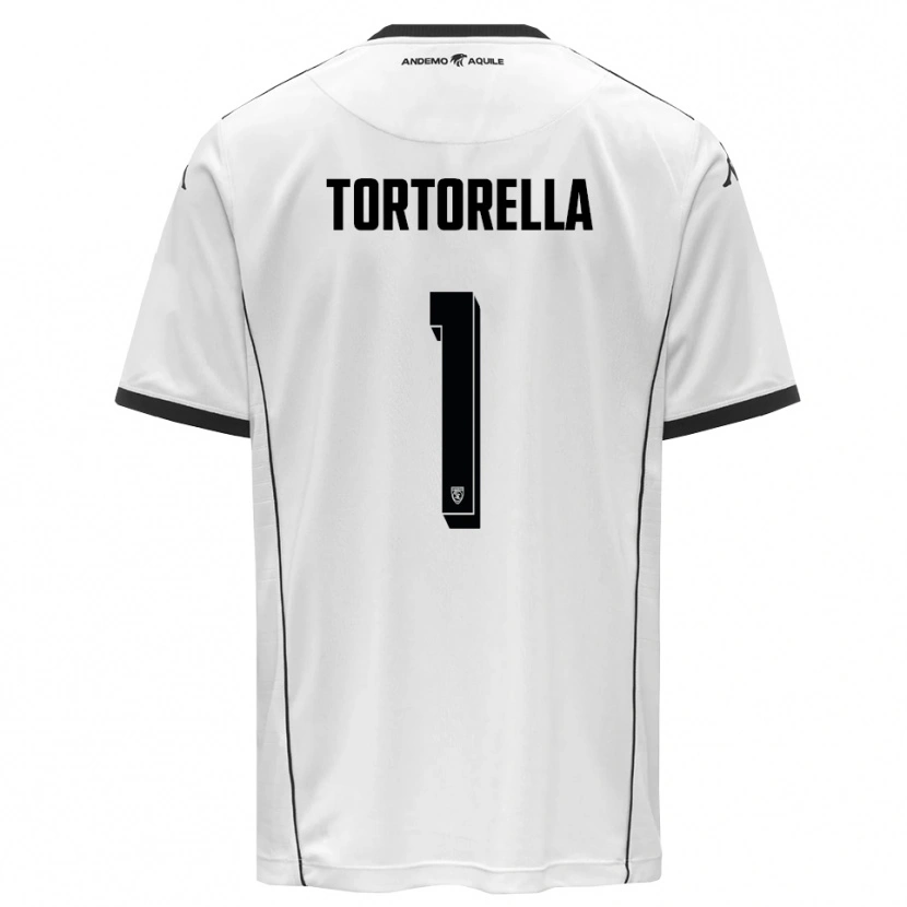 Danxen Kinder Diego Tortorella #1 Weiß Schwarz Heimtrikot Trikot 2025/26 T-Shirt Österreich