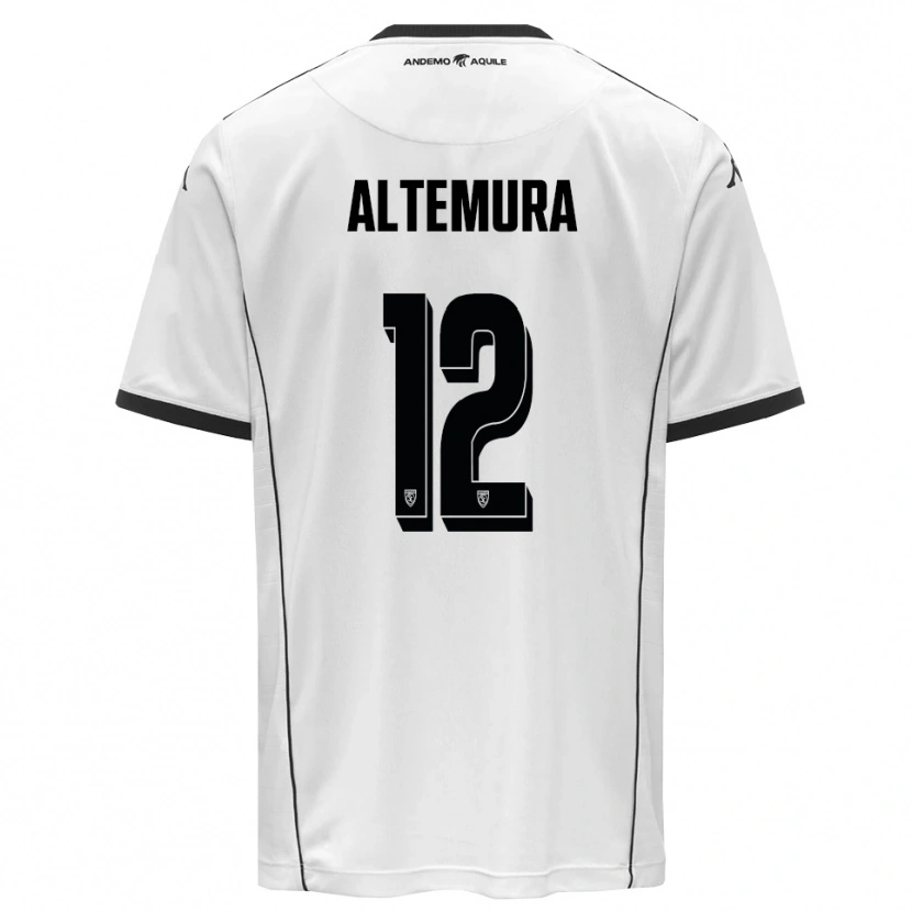 Danxen Kinder Tommaso Altemura #12 Weiß Schwarz Heimtrikot Trikot 2025/26 T-Shirt Österreich