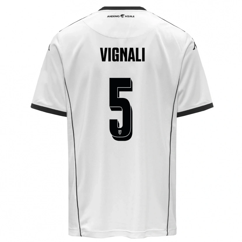 Danxen Kinder Diego Vignali #5 Weiß Schwarz Heimtrikot Trikot 2025/26 T-Shirt Österreich