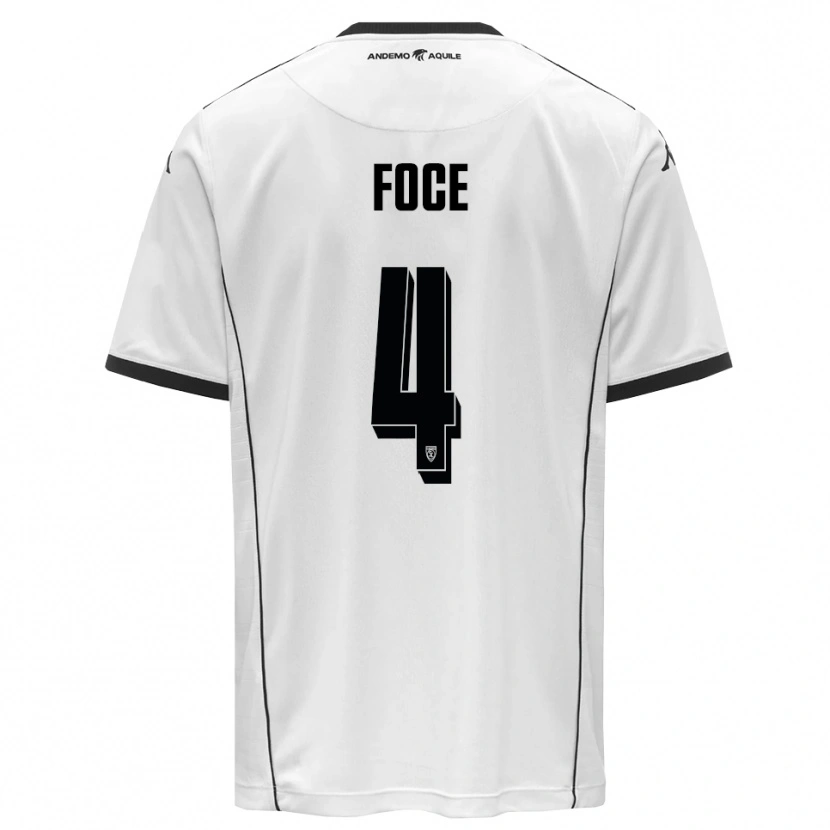 Danxen Kinder Jacopo Foce #4 Weiß Schwarz Heimtrikot Trikot 2025/26 T-Shirt Österreich