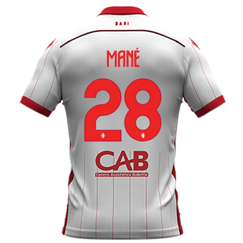 Danxen Kinder Moussa Mané #28 Weiß Rot Heimtrikot Trikot 2025/26 T-Shirt Österreich