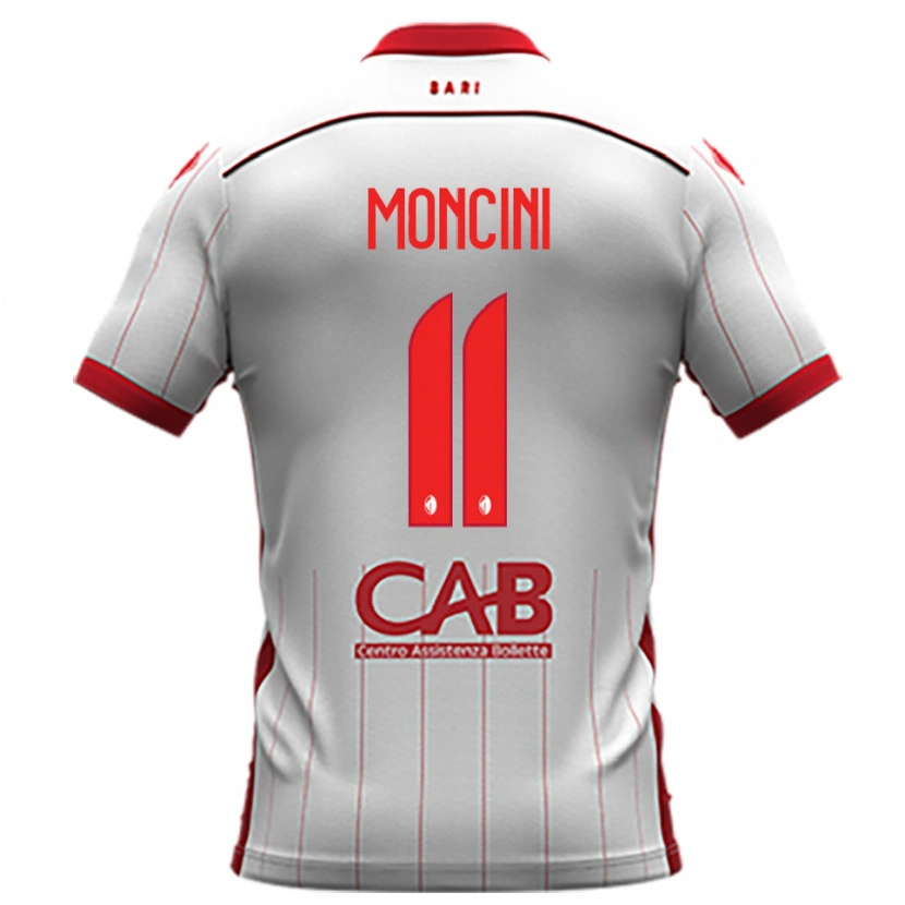 Danxen Kinder Gabriele Moncini #11 Weiß Rot Heimtrikot Trikot 2025/26 T-Shirt Österreich
