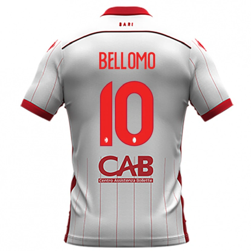 Danxen Kinder Nicola Bellomo #10 Weiß Rot Heimtrikot Trikot 2025/26 T-Shirt Österreich
