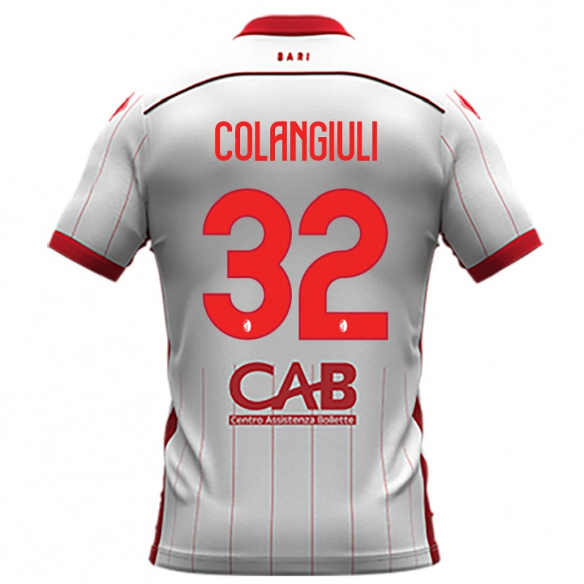 Danxen Kinder Vincenzo Colangiuli #32 Weiß Rot Heimtrikot Trikot 2025/26 T-Shirt Österreich