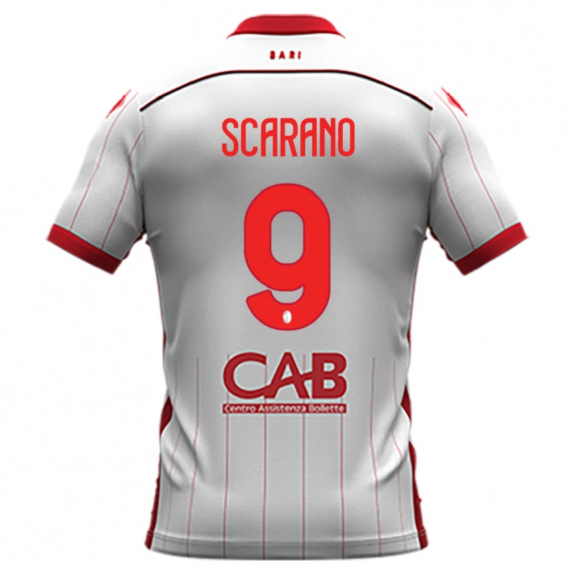 Danxen Kinder Giuseppe Scarano #9 Weiß Rot Heimtrikot Trikot 2025/26 T-Shirt Österreich