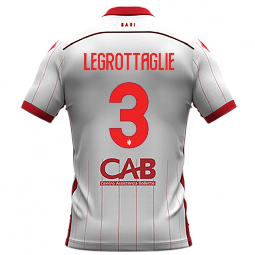 Danxen Kinder Umberto Legrottaglie #3 Weiß Rot Heimtrikot Trikot 2025/26 T-Shirt Österreich