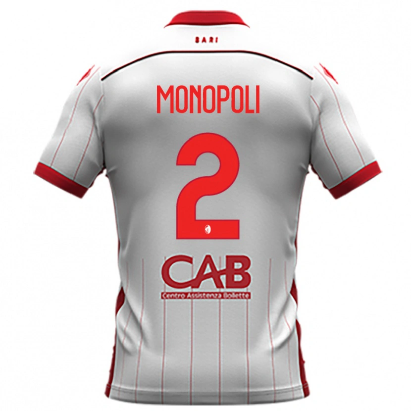 Danxen Kinder Tommaso Monopoli #2 Weiß Rot Heimtrikot Trikot 2025/26 T-Shirt Österreich