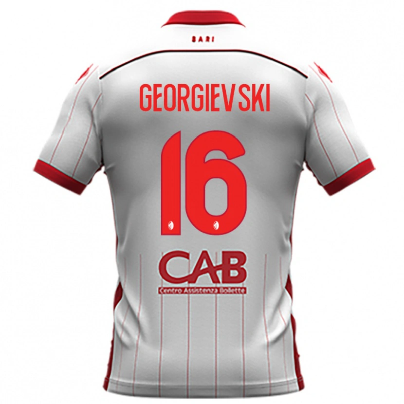 Danxen Kinder Toma Georgievski #16 Weiß Rot Heimtrikot Trikot 2025/26 T-Shirt Österreich